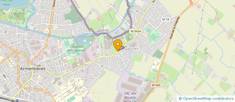 localisation de l'entreprise MONSIEUR BRUNO CHARLET  HOUPLINES