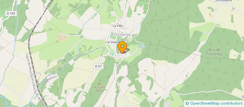 localisation de l'entreprise MONSIEUR BRUNO CHARMIER  FRONTENAY