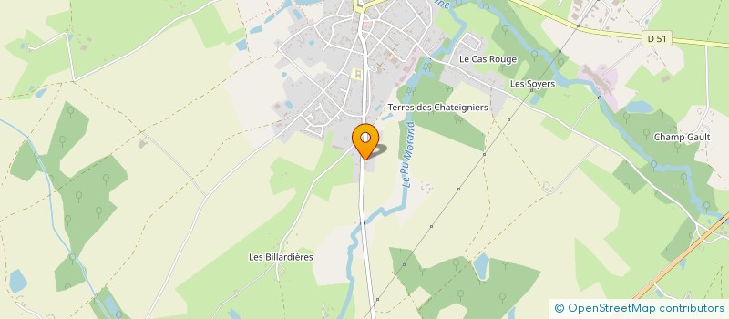 localisation de l'entreprise MONSIEUR BRUNO CHARTIER  COULLONS