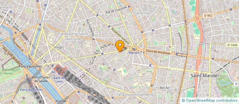 localisation de l'entreprise MONSIEUR BRUNO CHARTIER  PARIS