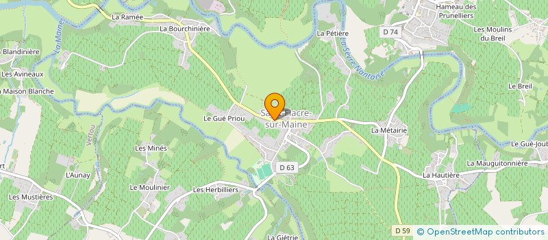 localisation de l'entreprise MONSIEUR BRUNO CHARTIER  SAINT-FIACRE-SUR-MAINE