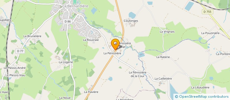 localisation de l'entreprise MONSIEUR BRUNO CHATELAIN  LA BERNARDIERE