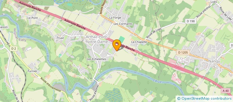 localisation de l'entreprise MONSIEUR BRUNO CHAUVEAU  ARTHAZ-PONT-NOTRE-DAME