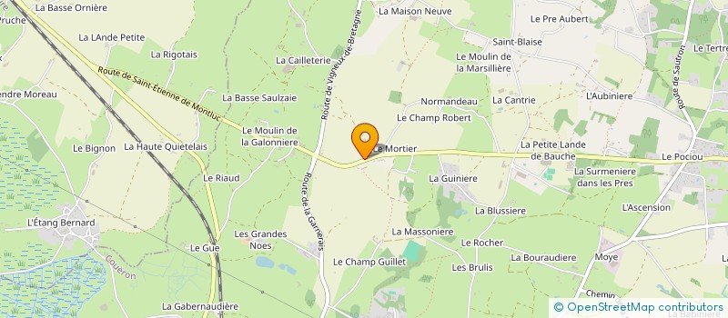 localisation de l'entreprise MONSIEUR BRUNO CHAUVET à COUERON