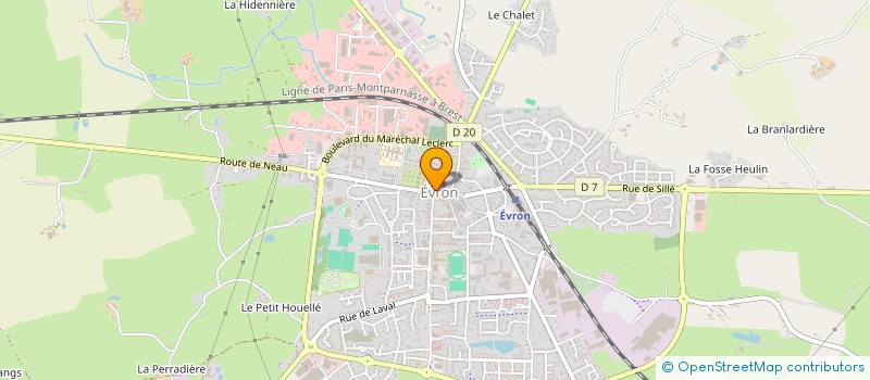 localisation de l'entreprise MONSIEUR BRUNO CHAUVET  EVRON