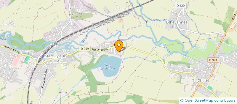 localisation de l'entreprise MONSIEUR BRUNO CHAUVET  MARCILLY-SUR-TILLE