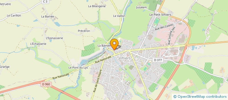 localisation de l'entreprise MONSIEUR BRUNO CHAUVIGNE à LYS-HAUT-LAYON