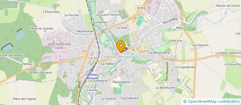 localisation de l'entreprise MONSIEUR BRUNO CHAUVIN  CHATEAU-RENAULT