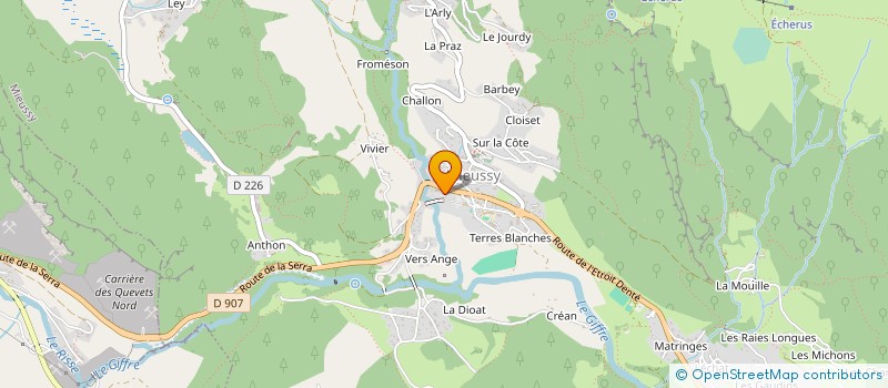 localisation de l'entreprise MONSIEUR BRUNO CHAVANNE  MIEUSSY