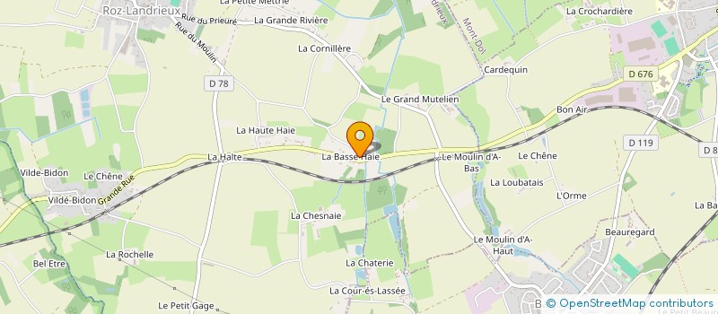 localisation de l'entreprise MONSIEUR BRUNO CHENU  ROZ-LANDRIEUX