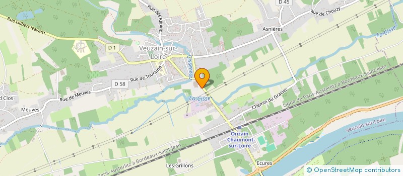 localisation de l'entreprise MONSIEUR BRUNO CHERRIER  VEUZAIN-SUR-LOIRE