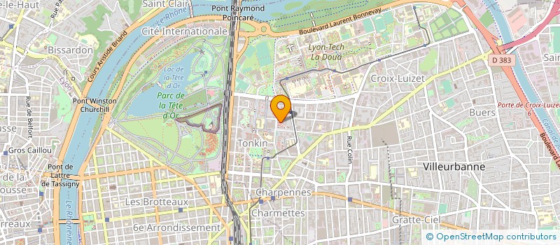 localisation de l'entreprise MONSIEUR BRUNO CHIADO  VILLEURBANNE