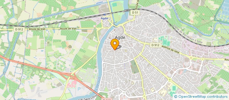 localisation de l'entreprise MONSIEUR BRUNO CHIAVASSA  AGDE