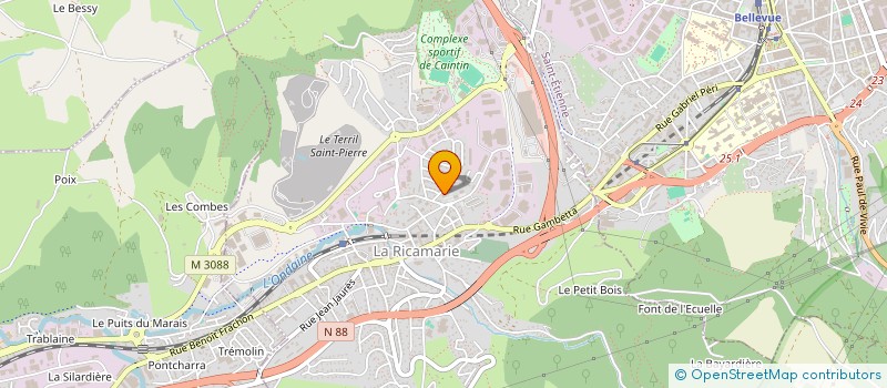 localisation de l'entreprise MONSIEUR BRUNO CHOMIENNE  LA RICAMARIE