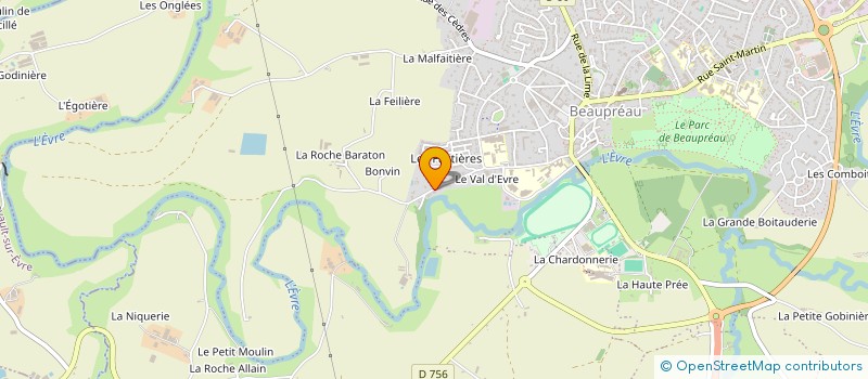 localisation de l'entreprise MONSIEUR BRUNO CHUPIN à BEAUPREAU-EN-MAUGES
