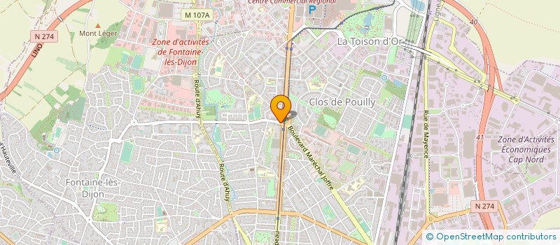 localisation de l'entreprise MONSIEUR BRUNO CIARROCHI à DIJON