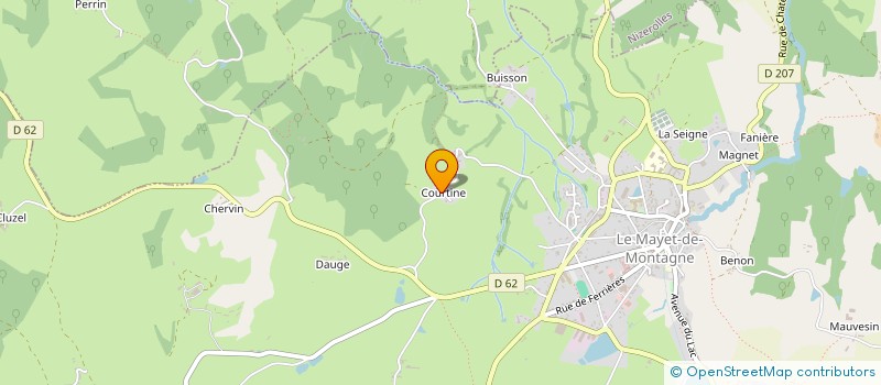 localisation de l'entreprise MONSIEUR BRUNO CIESIELSKI  LE MAYET DE MONTAGNE