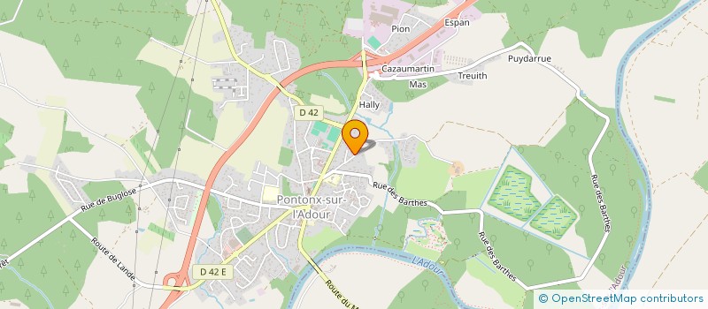 localisation de l'entreprise MONSIEUR BRUNO CIRACQ à PONTONX-SUR-L'ADOUR