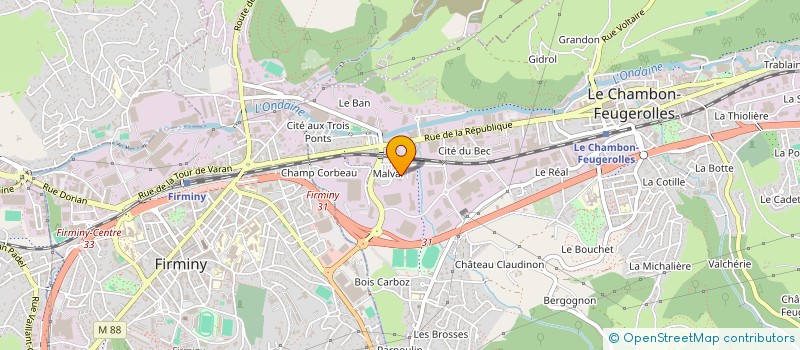 localisation de l'entreprise MONSIEUR BRUNO CLEMENT à LE CHAMBON-FEUGEROLLES