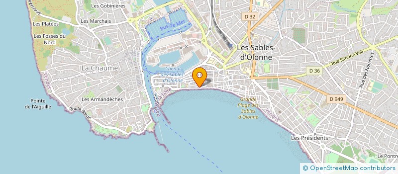 localisation de l'entreprise MONSIEUR BRUNO CLEMENT à LES SABLES D'OLONNE