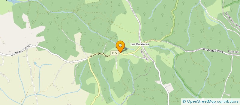 localisation de l'entreprise MONSIEUR BRUNO CLERGUE  SALVAGNAC