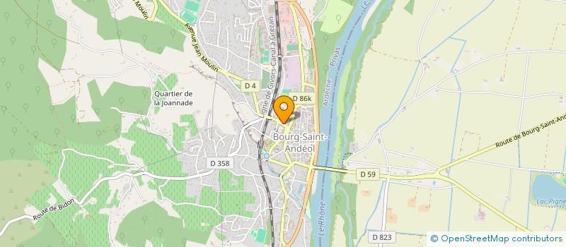 localisation de l'entreprise MONSIEUR BRUNO COHEN  BOURG-SAINT-ANDEOL