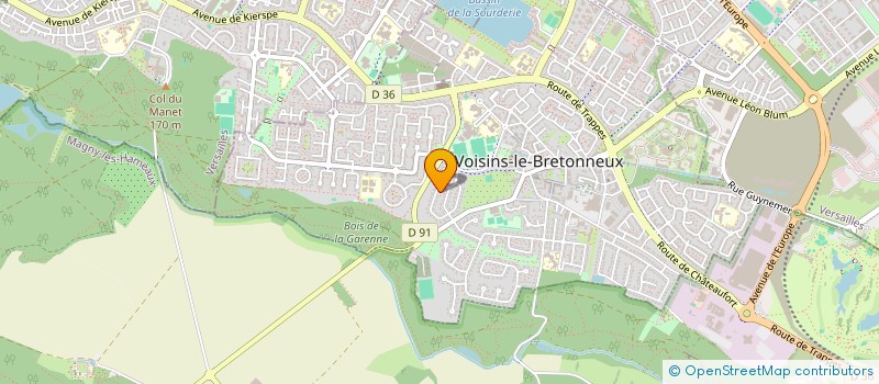 localisation de l'entreprise MONSIEUR BRUNO COLIN  VOISINS-LE-BRETONNEUX