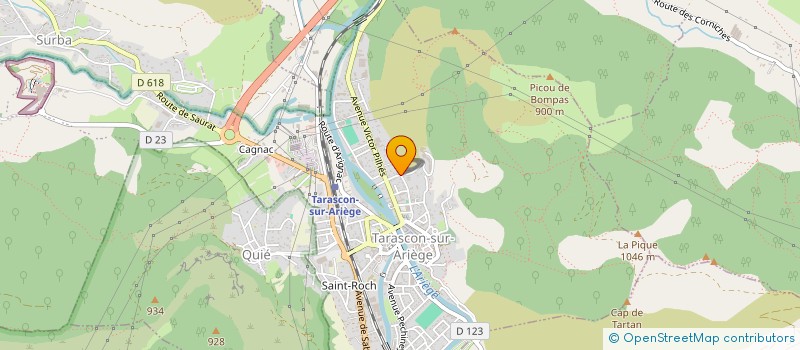 localisation de l'entreprise MONSIEUR BRUNO COLLA à TARASCON-SUR-ARIEGE