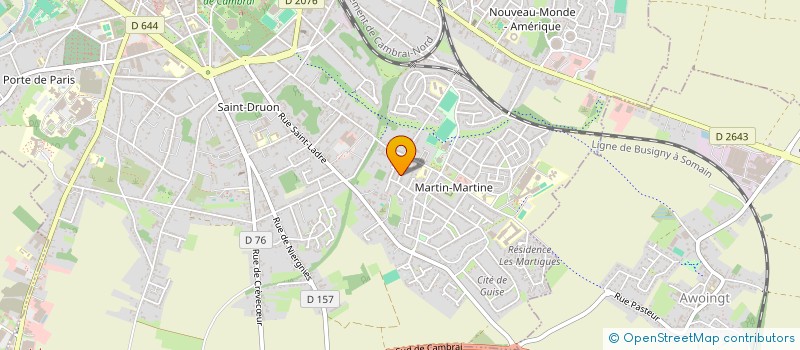 localisation de l'entreprise MONSIEUR BRUNO COLOMBIER  CAMBRAI