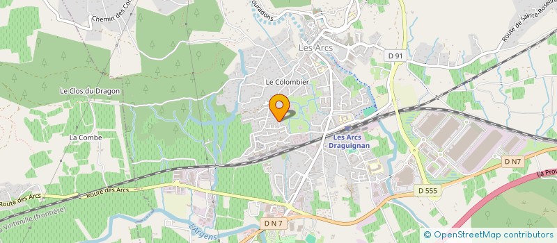 localisation de l'entreprise MONSIEUR BRUNO COMITO  LES ARCS