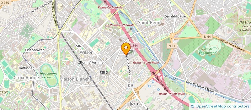 localisation de l'entreprise MONSIEUR BRUNO CONSTANT à REIMS