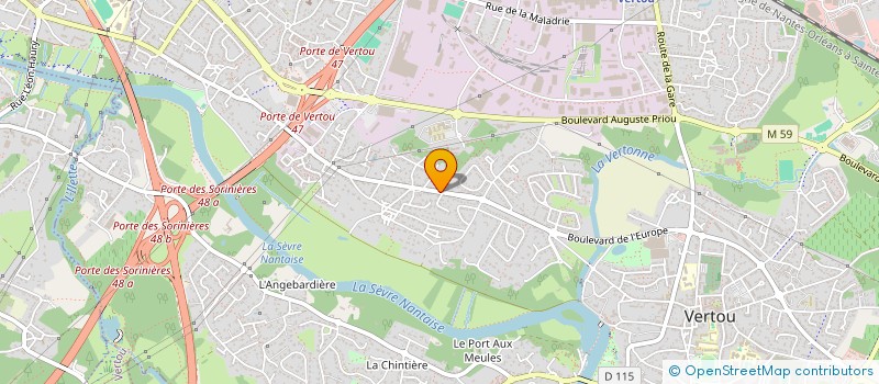 localisation de l'entreprise MONSIEUR BRUNO CONTE à VERTOU