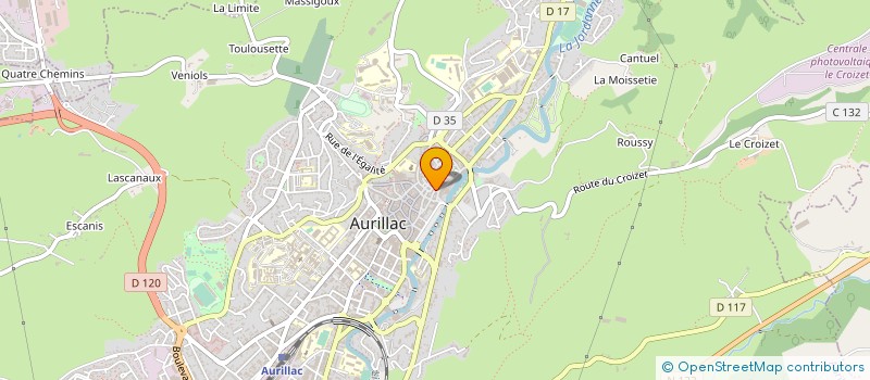 localisation de l'entreprise MONSIEUR BRUNO CONTENSOUX à AURILLAC