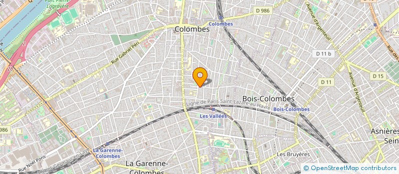 localisation de l'entreprise MONSIEUR BRUNO CONTINI à COLOMBES