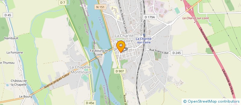localisation de l'entreprise MONSIEUR BRUNO COPINEAU à LA CHARITE-SUR-LOIRE