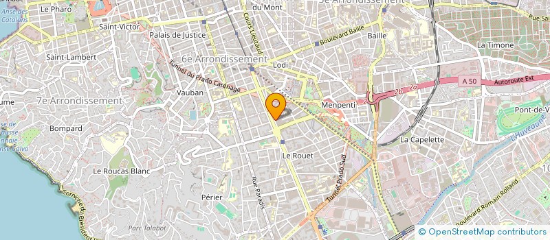 localisation de l'entreprise MONSIEUR BRUNO COQUARD  MARSEILLE