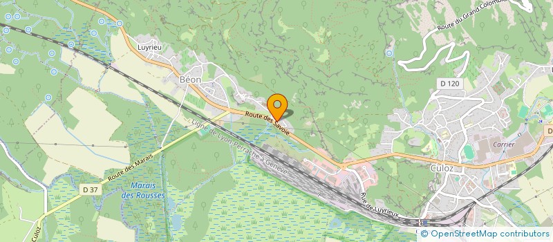 localisation de l'entreprise MONSIEUR BRUNO CORDIER  CULOZ-BEON