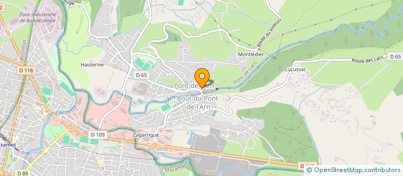 localisation de l'entreprise MONSIEUR BRUNO CORMOULS  PONT-DE-LARN