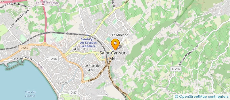 localisation de l'entreprise MONSIEUR BRUNO CORREIA à SAINT-CYR-SUR-MER