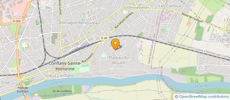 localisation de l'entreprise MONSIEUR BRUNO COSSON  CONFLANS-SAINTE-HONORINE