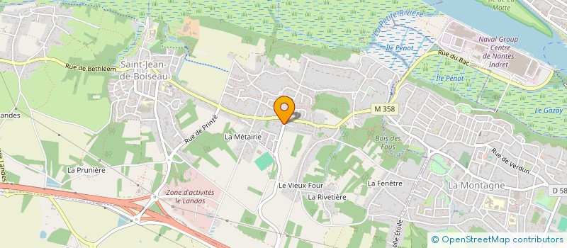 localisation de l'entreprise MONSIEUR BRUNO COURGEAU  SAINT-JEAN-DE-BOISEAU