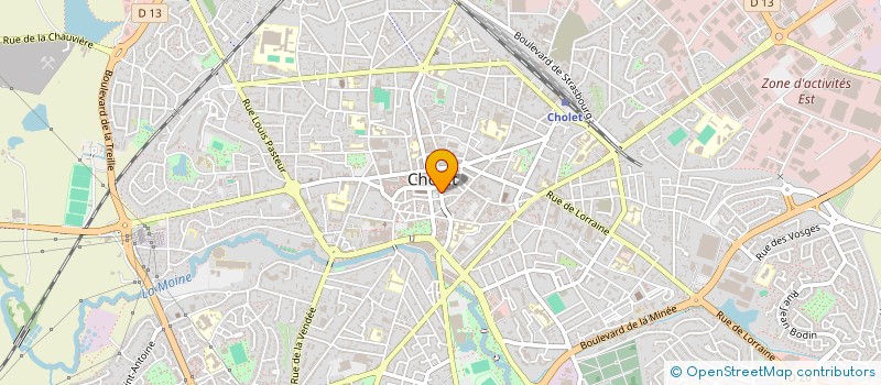 localisation de l'entreprise MONSIEUR BRUNO COURMONT  CHOLET