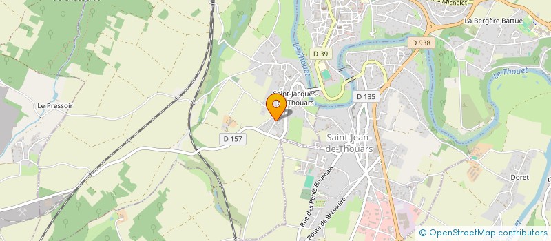 localisation de l'entreprise MONSIEUR BRUNO COUTELLIER  SAINT-JACQUES-DE-THOUARS