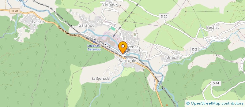 localisation de l'entreprise MONSIEUR BRUNO CRASSAT à LUZENAC