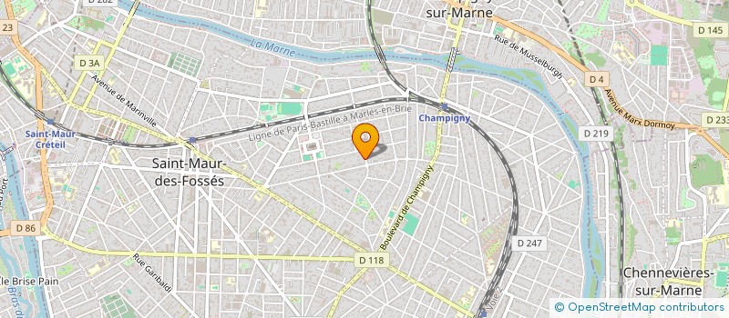 localisation de l'entreprise MONSIEUR BRUNO CREMAILH  SAINT-MAUR-DES-FOSSES