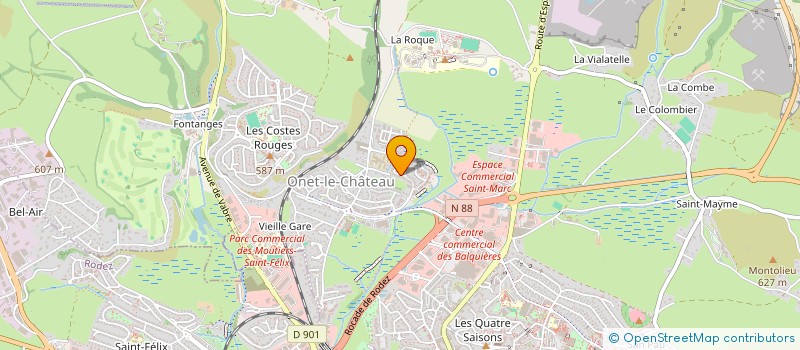 localisation de l'entreprise MONSIEUR BRUNO CROS à ONET-LE-CHATEAU