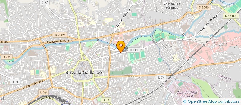 localisation de l'entreprise MONSIEUR BRUNO CROUZILLAT à BRIVE-LA-GAILLARDE