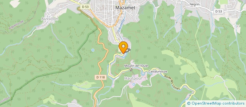 localisation de l'entreprise MONSIEUR BRUNO CUNY  MAZAMET