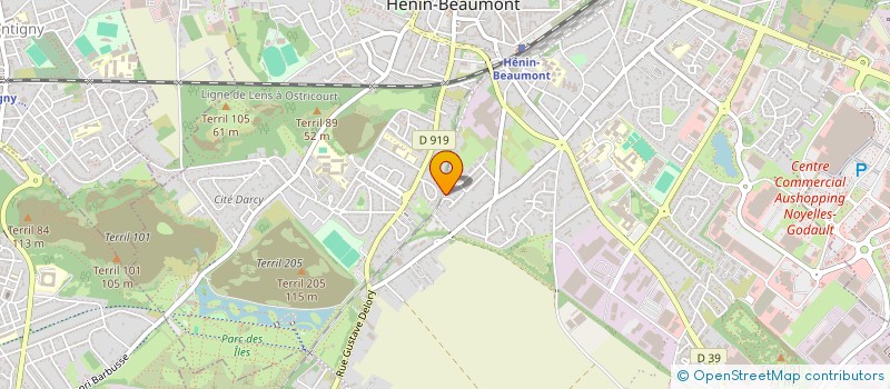 localisation de l'entreprise MONSIEUR BRUNO CUVILLIEZ à HENIN-BEAUMONT