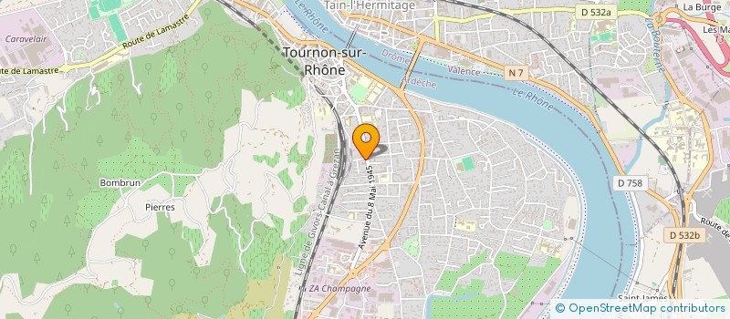 localisation de l'entreprise MONSIEUR BRUNO DA CONCEICAO VASQUES à TOURNON-SUR-RHONE